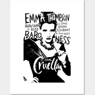 Cruella Emma Thompsons Baroness Posters and Art